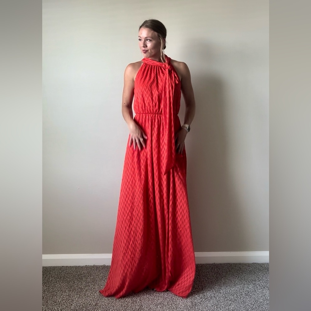 NWT Red Anthro Maxi Dress